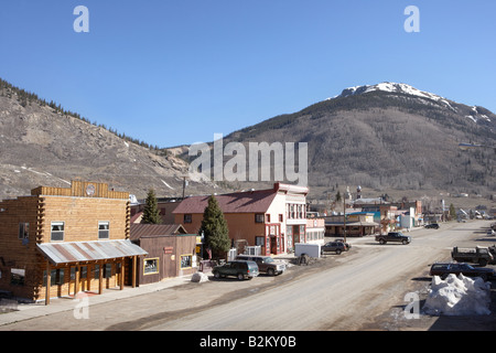 Blair Street notoire à Silverton Colorado USA Banque D'Images