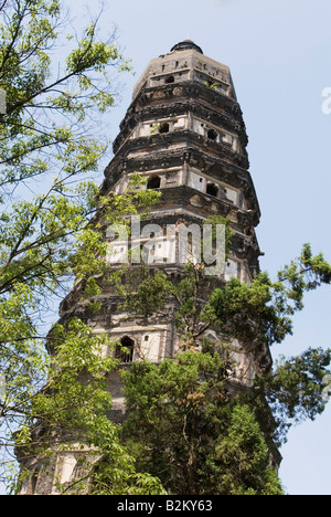 La Chine, Suzhou 96 Yan, Pagode, Tiger Hill Banque D'Images