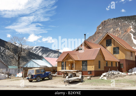 Maison moderne à Silverton Colorado USA Banque D'Images