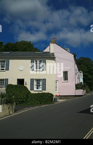 Gites La Colline sur la route du port, Lyme Regis, dans le Dorset, UK Banque D'Images