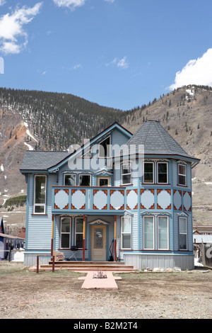 Maison de style traditionnel à Silverton Colorado USA Banque D'Images