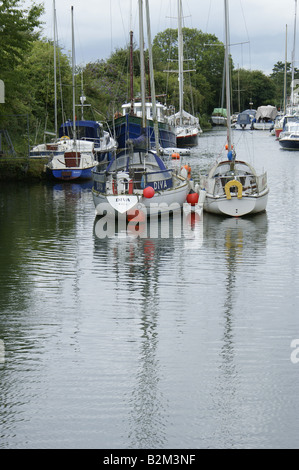 Le port de bateaux à Lydney, Gloucestershire, Royaume-Uni. Banque D'Images
