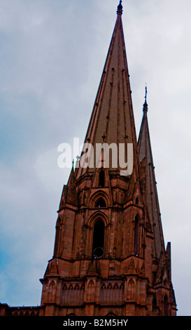 Le Mexique, Arandas, la Tour de la cathédrale d'Arandas, le clocher sans Bell Banque D'Images