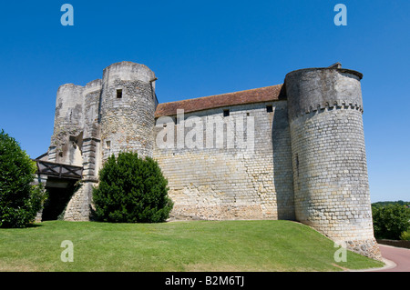 Pressigny chateau Le Grande Entrée, Indre et Loire, France. Banque D'Images