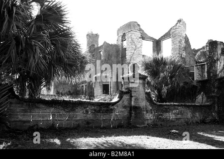 Ruines de l'hôtel particulier DORMEUR SUR CUMBERLAND ISLAND FLORIDA UNITED STATES Banque D'Images