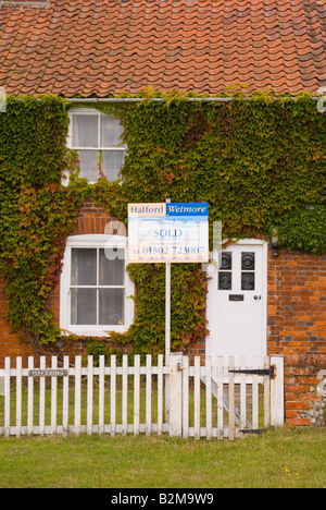 Chambre à Walberswick avec Agents immobiliers Conseil en jardin (vendu) Banque D'Images