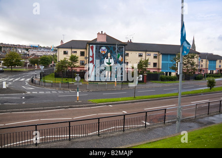 La mort d'Innocence murale, commémorant la mort d'Annette McGavigan, par les artistes Bogside, Bogside, Derry, Irlande du Nord Banque D'Images
