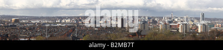 Le centre-ville de Leeds Panorama Banque D'Images