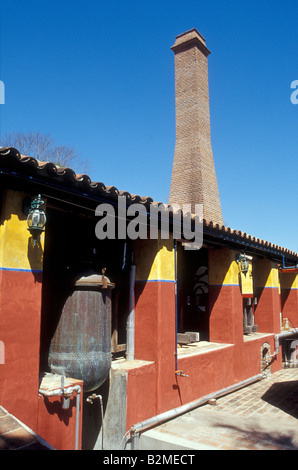 Le Los Osuna.blue agave spiritueux usine près de Mazatlán, Sinaloa, Mexique Banque D'Images