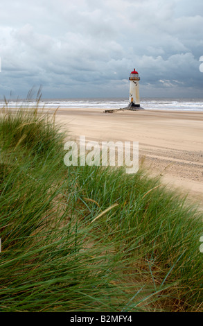 Phare de Talacre North Wales UK Banque D'Images