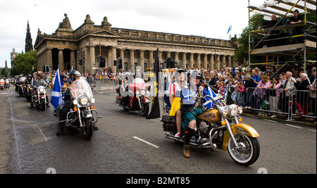 Festivals d'Édimbourg Cavalcade 2008 sur Princes Street Edinburgh Banque D'Images