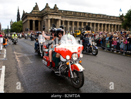 Festivals d'Édimbourg Cavalcade 2008 sur Princes Street Edinburgh Banque D'Images