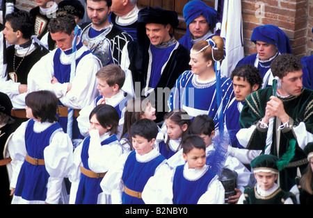 Fête de saint Joseph et de l'âne palio, Torrita di Siena, Italie Banque D'Images