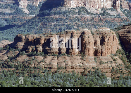 Les roches rouges de Sedona Arizona surround Banque D'Images