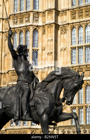 Richard Coeur de Lion, Westminster, London, UK Banque D'Images