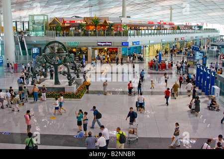 Nouveau Terminal 3 de l'Aéroport International de Pékin Banque D'Images