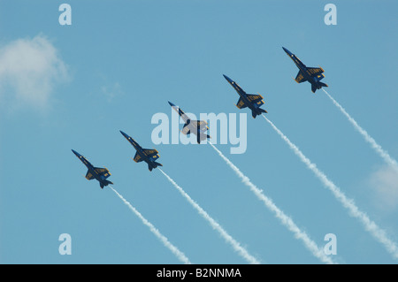 Les Angles bleu marine à la MCAS Cherry Point Air Show. Banque D'Images