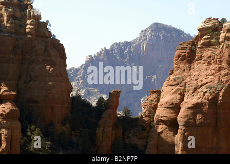 Les roches rouges de Sedona Arizona surround Banque D'Images