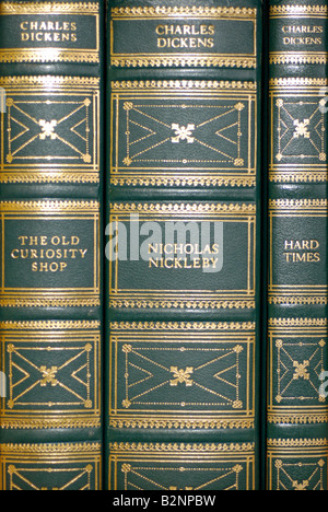 Dos de livres classiques de Charles Dickens Banque D'Images