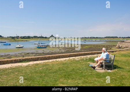 Bosham à marée basse, West Sussex, UK Banque D'Images