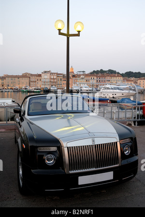 Rolls Royce à Saint Tropez, dans le sud de la France Banque D'Images