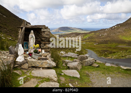 Mamore Gap de Mamore entre Hill et Croaghcarragh sur le chemin de Dunree, péninsule d'Inishowen, Co Donegal, Irlande du Nord, Royaume-Uni Banque D'Images