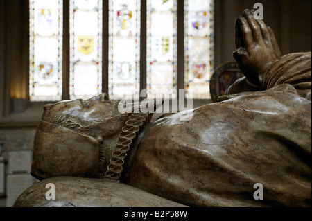 Tombe de James Montagu, évêque de Bath, l'abbaye de Bath, Bath, Royaume-Uni Banque D'Images