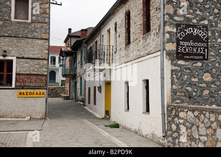 Grèce Macédoine Prespa lakes village Psarades étonnant avec Banque D'Images