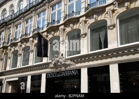 Dolce et Gabbana desiger fashion store à Old Bond Street London England Banque D'Images