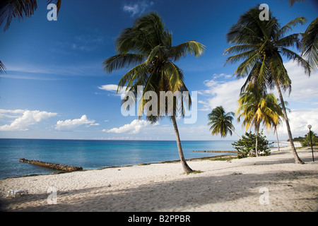 Le front de mer à l'hôtel à Maria La Gorda à Cuba. Banque D'Images