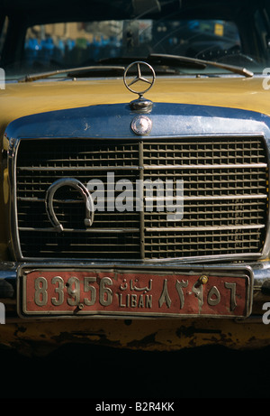 Vieille voiture, Beyrouth, Liban Banque D'Images