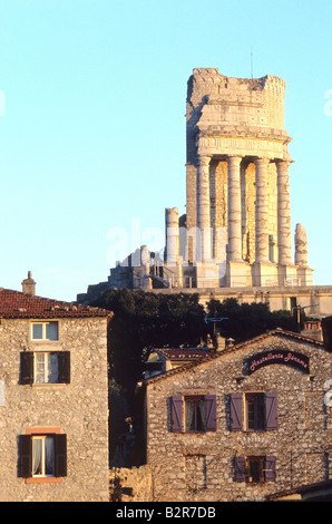 Gallo Romaine Auguste Trophée de la Turbie Alpes-Maritimes 06 Cote d'azur PACA France Europe Banque D'Images