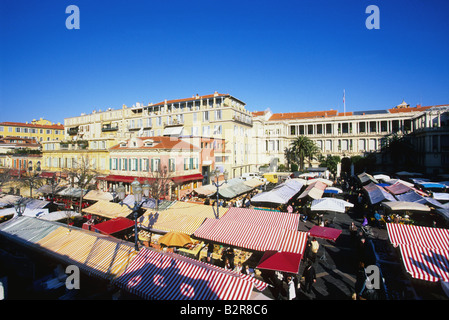 Marché Cours Saleya NICE Alpes-Maritimes 06 Cote d'azur Paca France Europe Banque D'Images