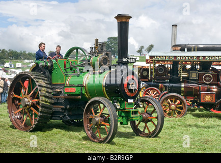 Moteur de traction Burrell à Masham, machine à vapeur et de l'Orgue Rallye juste, Yorkshire du Nord Banque D'Images