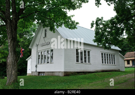 One room school house Keswick Ridge sur le Nouveau-Brunswick en juillet Banque D'Images