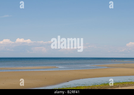 Plage à marée basse sur l'Île Miscou Nouveau-brunswick Banque D'Images