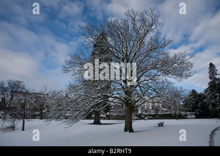 L'hiver sur Kendal Cumbria en vert Banque D'Images