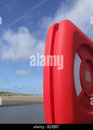 Bague en caoutchouc à sos point dans les ports en uk Banque D'Images