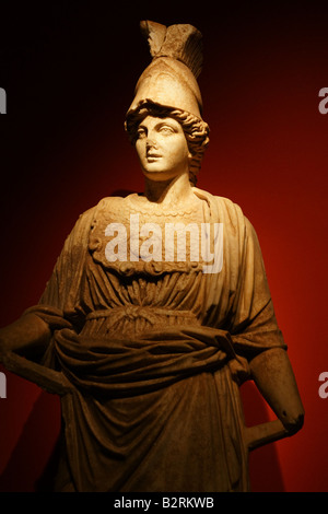 Statue de la déesse Athéna au Musée d'Antalya en Turquie Banque D'Images