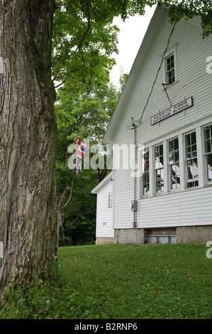 One room school house Keswick Ridge sur le Nouveau-Brunswick en juillet Banque D'Images