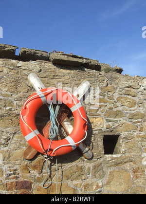 Bague en caoutchouc à sos point dans les ports en uk Banque D'Images