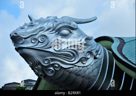 La tête de tortue, fukusai ji, Nagasaki, ville de la préfecture de Nagasaki, Kyushu, Japon Banque D'Images