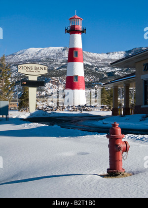 Phare, le Providence Centre shopping mall Cedar City, Utah, USA Banque D'Images