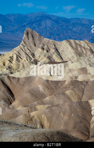 Vue sur les Badlands, vallée de la mort de Zabriskie Point, California USA Banque D'Images