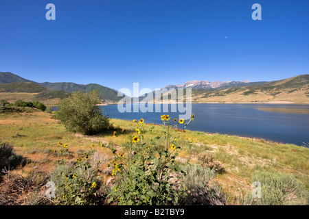 Deer Creek Reservoir et State Park, Utah Banque D'Images