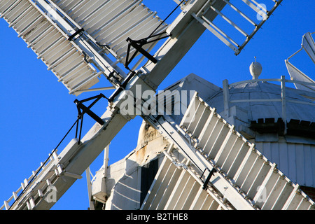 Détail john webbs moulin voiles en bois thaxted essex Banque D'Images