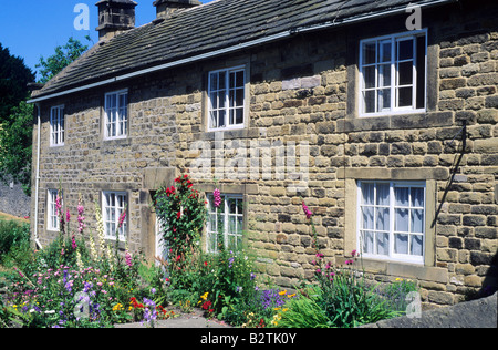 Eyam Plague Cottages Derbyshire Grande Peste 1665 England UK Banque D'Images