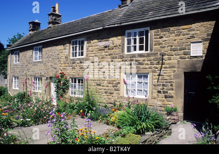 Eyam Plague Cottages Derbyshire Grande Peste 1665 England UK Banque D'Images