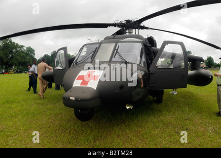 US Army hélicoptère Blackhawk de l'evasan par Sikorsky Banque D'Images