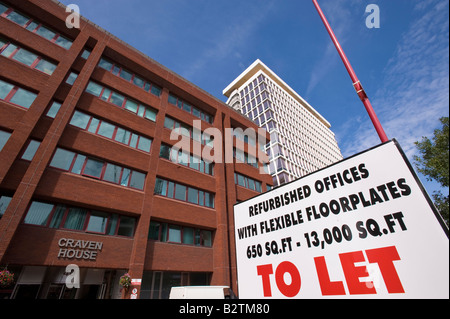Immeuble de bureaux sur Uxbridge Road W5 Ealing London United Kingdom Banque D'Images